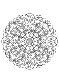 Páginas com mandalas para colorir – Página 56