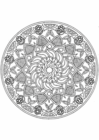 Páginas com mandalas para colorir – Página 61