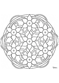 Páginas com mandalas para colorir – Página 64