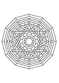 Páginas com mandalas para colorir – Página 72