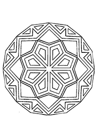 Páginas com mandalas para colorir – Página 9