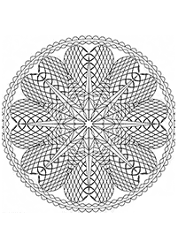 Páginas com mandalas para colorir – Página 92