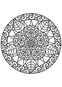 Mandalas de flores para colorir – Página 32