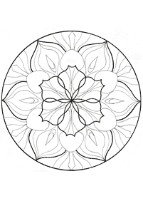 Mandalas de flores para colorir – Página 40