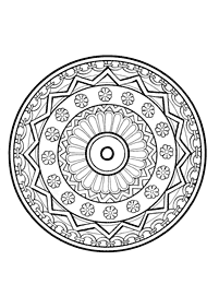 Mandalas de flores para colorir – Página 51