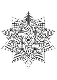 Mandalas de flores para colorir – Página 55