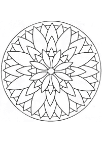 Mandalas de flores para colorir – Página 60