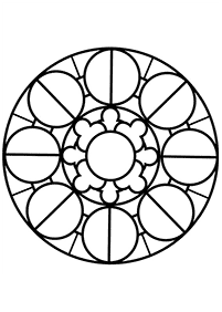 Mandalas simples para colorir – Página de colorir 103