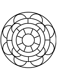 Mandalas simples para colorir – Página de colorir 106