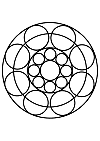 Mandalas simples para colorir – Página de colorir 110