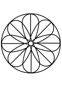 Mandalas simples para colorir – Página de colorir 111