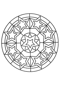 Mandalas simples para colorir – Página de colorir 112