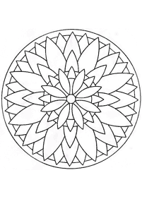 Mandalas simples para colorir – Página de colorir 119