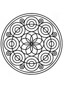 Mandalas simples para colorir – Página de colorir 120