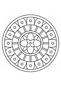 Mandalas simples para colorir – Página de colorir 122