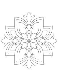 Mandalas simples para colorir – Página de colorir 126