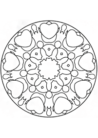 Mandalas simples para colorir – Página de colorir 127