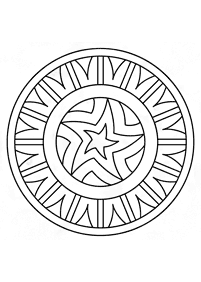 Mandalas simples para colorir – Página de colorir 130