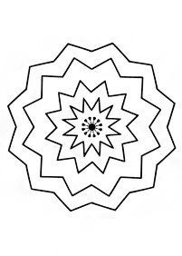 Mandalas simples para colorir – Página de colorir 133