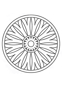 Mandalas simples para colorir – Página de colorir 138