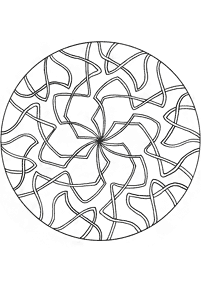 Mandalas simples para colorir – Página de colorir 140