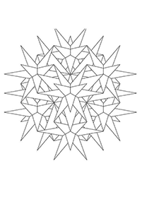 Mandalas simples para colorir – Página de colorir 20