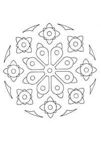 Mandalas simples para colorir – Página de colorir 30