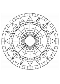 Mandalas simples para colorir – Página de colorir 32