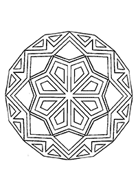 Mandalas simples para colorir – Página de colorir 4