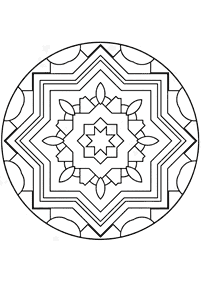 Mandalas simples para colorir – Página de colorir 40