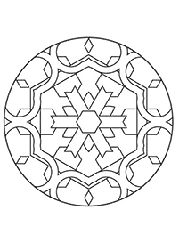 Mandalas simples para colorir – Página de colorir 42