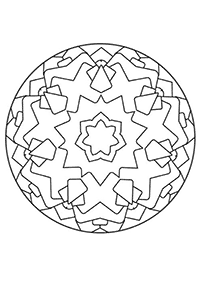 Mandalas simples para colorir – Página de colorir 50