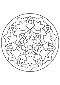 Mandalas simples para colorir – Página de colorir 52