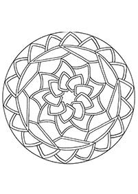 Mandalas simples para colorir – Página de colorir 60