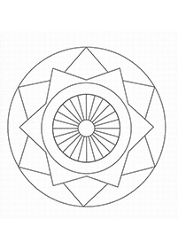 Mandalas simples para colorir – Página de colorir 66