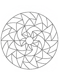 Mandalas simples para colorir – Página de colorir 68