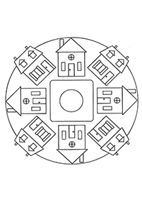 Mandalas simples para colorir – Página de colorir 69