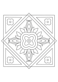 Mandalas simples para colorir – Página de colorir 70