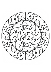 Mandalas simples para colorir – Página de colorir 74