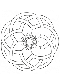 Mandalas simples para colorir – Página de colorir 75