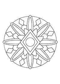 Mandalas simples para colorir – Página de colorir 77