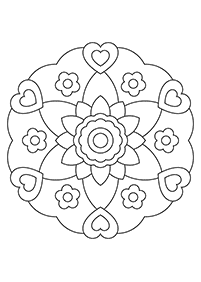 Mandalas simples para colorir – Página de colorir 80