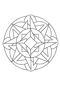 Mandalas simples para colorir – Página de colorir 82