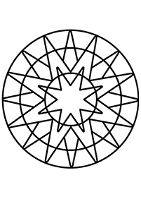 Mandalas simples para colorir – Página de colorir 90