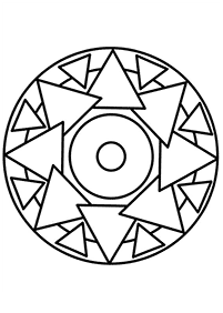 Mandalas simples para colorir – Página de colorir 93