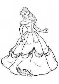 Desenhos para colorir das Princesas – Página de colorir 102