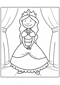 Desenhos para colorir das Princesas – Página de colorir 107