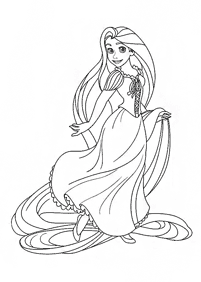Desenhos para colorir das Princesas – Página de colorir 108