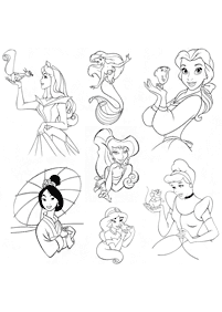 Desenhos para colorir das Princesas – Página de colorir 115