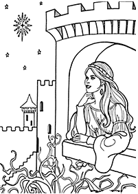 Desenhos para colorir das Princesas – Página de colorir 29